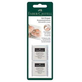 Ластик Faber-Castell «Клячка», белый, 2 шт. в блистере (31706)