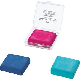 Ластик Faber-Castell «Клячка» TREND в пластиковой коробке, цвета ассорти (29896)