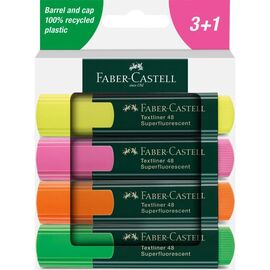 Набор маркеров Faber-Castell текстовыделителей Textliner 48 Superfluorescent, 4 цвета (32791)
