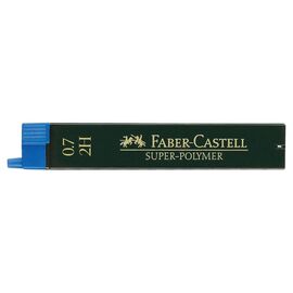 Грифель для механического карандаша Faber-Castell Super-Polymer 2Н (диаметр 0,7 мм), 12 штук в пенале (27661)