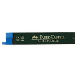 Грифель для механического карандаша Faber-Castell Super-Polymer НВ (диаметр 0,7 мм), 12 штук в пенале (2012)