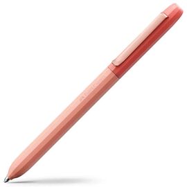 Ручка шариковая Faber-Castell поворотная серии AVORI Inner Fire, цвет корпуса розовый, синий М (0,7 мм) (33065)
