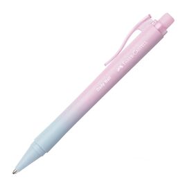 Ручка шариковая Faber-Castell Daily Ball XB Bluching Sky, корпус розовато-голубой, стержень синий (1,0 мм) (33093)