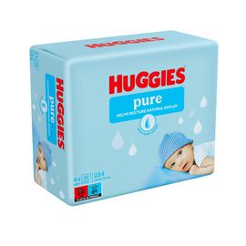 Детские влажные салфетки Huggies Pure 56 х 4 шт (5029053550121)