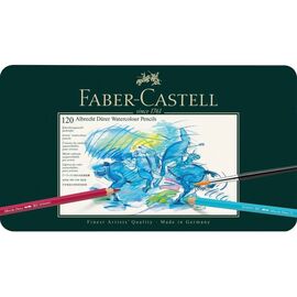 Карандаши цветные Faber-Castell Albrecht Drer акварельні, 120 кольорів в металевій коробці (117511) (15514)