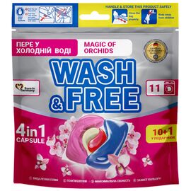 Капсулы для стирки Wash&Free Магия орхидей 11 шт. (4823128005933)