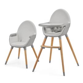 Стульчик для кормления Kinderkraft 2 в 1 Fini 2 Grey (5902533924509)