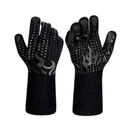 Защитные перчатки Voltronic HFG-800-Black Torch, термостойкие, огнеупорные, до 800°C, Black (HFG-800-BF)