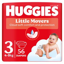 Подгузники Huggies Little Movers 3 (4-9 кг) Jumbo 56 шт (5029053567570)