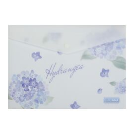 Папка - конверт Buromax А4 на кнопке, DREAM ARABESKI, полупрозрачная, светло-синяя (BM.3943-30)