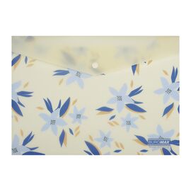Папка - конверт Buromax А4 на кнопке, MYOSOTIS ARABESKI, полупрозрачная, маренго (BM.3943-53)