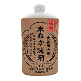Средство для ручного мытья посуды Rocket Soap Kitchen Detergent Rice Bran Сменный блок 800 мл (4903367093622)
