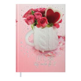 Еженедельник Buromax недатированный полиграфический ROMANTIC, A5, розовый (BM.2040-10)