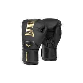Боксерські рукавички Everlast Elite 2 Boxing Glove P00003270 чорний, золотий 10 унцій (009283623708)