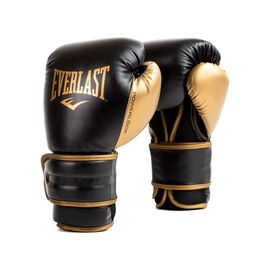 Боксерські рукавички Everlast PowerLock Boxing Training Gloves P00002661 чорний, золотий 10 унцій (009283611965)