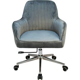Офісне крісло Примтекс плюс Elion Chrome HL-95 PK, оксамит сірий графіт (Elion Chrome HL-95 PK)