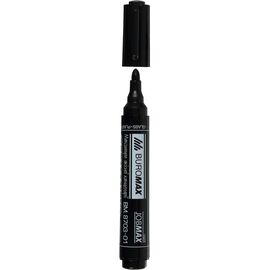 Маркер Buromax Permanent JOBMAX, round tip, black 2-4 мм (BM.8703-01)