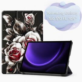 Чохол до планшета BeCover Smart Case Samsung Galaxy Tab S10 FE (SM-X520/SM-X526) 10.9" Black Rose (715923)