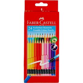 Олівці кольорові Faber-Castell Classic Colours з гумкою 24 кольори (116625) (30295)