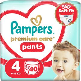 Подгузники Pampers Premium Care Pants Розмір 4 (9-14 кг) 40 шт (8006530320009)
