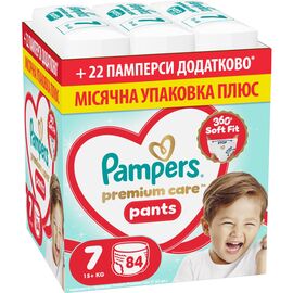 Подгузники Pampers Premium Care Pants Розмір 7 (15+ кг) 84 шт (8006530315784)