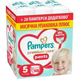 Подгузники Pampers Premium Care Pants Розмір 5 (11-17 кг) 108 шт (8006530315838)