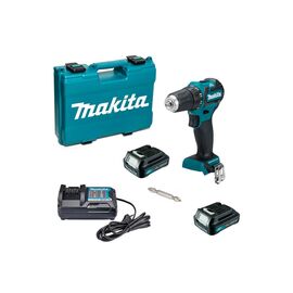 Шуруповерт Makita DF332DWYE, 10.8V, АКБ 2x1.5Ah, 21·35Нм, 0-450·0-1500об/хв, ЗП, кейс, 0.86кг (DF332DWYE)