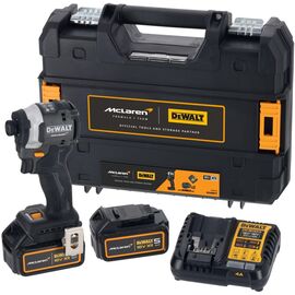 Шуруповерт DeWALT McLaren F1 TEAM LIMITED EDITION, 18V, АКБ 2x5Ah, 205Нм, 1000-2800-3250об/хв, кейс, ЗП, 1.0кг (DCF85MP2T)