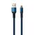 Дата кабель USB 2.0 AM to Micro 5P 1m flat nylon blue Vinga (VCPDCMFNB1B), изображение 2 Дата кабель USB 2.0 AM to Micro 5P 1m flat nylon blue Vinga (VCPDCMFNB1B), изображение 2
