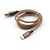 Дата кабель USB 2.0 AM to Type-C nylon 1m brown Vinga (VCPDCTCNB21BR), зображення 2 Дата кабель USB 2.0 AM to Type-C nylon 1m brown Vinga (VCPDCTCNB21BR), зображення 2