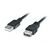 Дата кабель USB 2.0 AM/AF 2.0m Pro black REAL-EL (EL123500028) Дата кабель USB 2.0 AM/AF 2.0m Pro black REAL-EL (EL123500028)