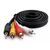 Кабель мультимедійний Jack 3.5mm male to 3RCA 1.5m Extradigital (KBV1731), зображення 2 Кабель мультимедійний Jack 3.5mm male to 3RCA 1.5m Extradigital (KBV1731), зображення 2