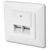Компьютерная розетка Digitus 2xRJ45 FTP, для скрытой проводки (DN-9005-N) Компьютерная розетка Digitus 2xRJ45 FTP, для скрытой проводки (DN-9005-N)
