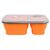 Набор туристической посуды Tramp 2 отсека силиконовый 900ml с ловилкой orange (TRC-090-orange) Набор туристической посуды Tramp 2 отсека силиконовый 900ml с ловилкой orange (TRC-090-orange)