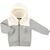 Кофта Haknur на молнии с меховым капюшоном (6943-68G-gray) Кофта Haknur на молнии с меховым капюшоном (6943-68G-gray)