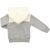 Кофта Haknur на молнии с меховым капюшоном (6943-80G-gray), изображение 2 Кофта Haknur на молнии с меховым капюшоном (6943-80G-gray), изображение 2