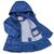 Куртка Snowimage удлиненная с капюшоном и цветочками (SICY-G107-110G-blue), изображение 5 Куртка Snowimage удлиненная с капюшоном и цветочками (SICY-G107-110G-blue), изображение 5