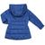 Куртка Snowimage удлиненная с капюшоном и цветочками (SICY-G107-116G-blue), изображение 2 Куртка Snowimage удлиненная с капюшоном и цветочками (SICY-G107-116G-blue), изображение 2