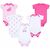 Боди Luvable Friends 5 шт с короткими рукавами для девочек (50638.3-6) Боди Luvable Friends 5 шт с короткими рукавами для девочек (50638.3-6)