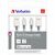 Дата кабель USB 2.0 AM to Lightning 1.0m + 1.0m silver Verbatim (48872), зображення 2 Дата кабель USB 2.0 AM to Lightning 1.0m + 1.0m silver Verbatim (48872), зображення 2