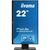 Монітор iiyama XUB2292HS-B1, зображення 8 Монітор iiyama XUB2292HS-B1, зображення 8