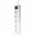 Сетевой удлинитель Defender S530 3.0 m 5 роз switch white (99242), изображение 2 Сетевой удлинитель Defender S530 3.0 m 5 роз switch white (99242), изображение 2