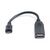 Дата кабель OTG USB 2.0 AF to Micro 5P 0.1m REAL-EL (EL123500014), изображение 2 Дата кабель OTG USB 2.0 AF to Micro 5P 0.1m REAL-EL (EL123500014), изображение 2