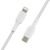 Дата кабель USB 2.0 AM to Lightning 1.0m BRAIDED white Belkin (CAA004BT1MWH), изображение 4 Дата кабель USB 2.0 AM to Lightning 1.0m BRAIDED white Belkin (CAA004BT1MWH), изображение 4