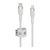 Дата кабель USB-С to Lightning 1.0m BRAIDED SILICONE white Belkin (CAA011BT1MWH), изображение 2 Дата кабель USB-С to Lightning 1.0m BRAIDED SILICONE white Belkin (CAA011BT1MWH), изображение 2