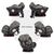 Автокрісло Bertoni/Lorelli Lyra Isofix 0-36 кг Black/Grey (LYRA black/grey), зображення 3 Автокрісло Bertoni/Lorelli Lyra Isofix 0-36 кг Black/Grey (LYRA black/grey), зображення 3
