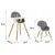 Стульчик для кормления MoMi Flovi dark grey (KRKA00020), изображение 7