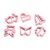 Форма для випікання Ardesto Tasty Baking Set 6 шт Pink (AR2308PP), зображення 2 Форма для випікання Ardesto Tasty Baking Set 6 шт Pink (AR2308PP), зображення 2