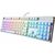 Клавиатура Dark Project One KD104A White PBT Gateron Mechanical Yellow (DPO-KD-104A-100100-GYL), изображение 5 Клавиатура Dark Project One KD104A White PBT Gateron Mechanical Yellow (DPO-KD-104A-100100-GYL), изображение 5