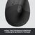 Мышка Logitech Lift Left Vertical Ergonomic Wireless/Bluetooth for Business Graphite (910-006495), изображение 3 Мышка Logitech Lift Left Vertical Ergonomic Wireless/Bluetooth for Business Graphite (910-006495), изображение 3